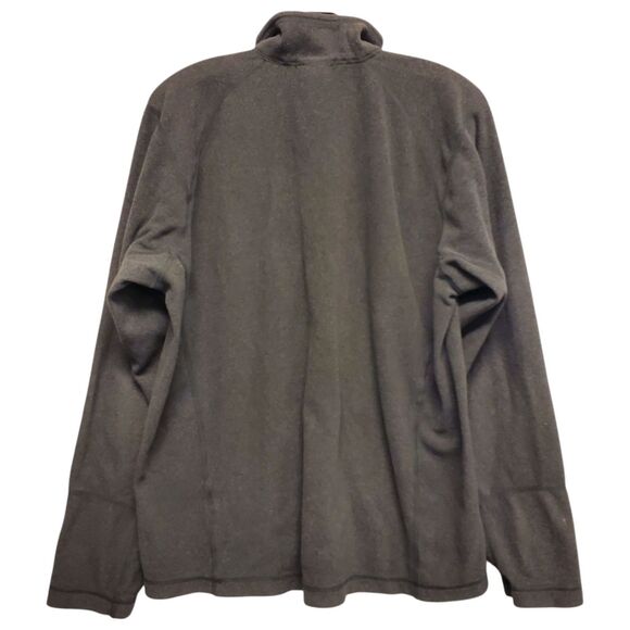 THE NORTH FACE Jacket Mens Medium Gray Fleece 1/4 Zip Pullover Outdoor Hiking - Picture 7 of 9